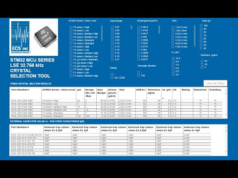 STM32 Selection Tool Tutorial - ECS Inc. International